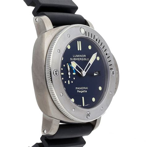 panerai 371|Panerai Luminor Submersible 1950 Regatta GMT Titanio.